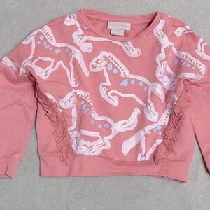Pink Horse Print Sweatshirt